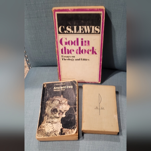 Other | Lot Of 3 Books Vintage Neue Testament God In The Dock Ancient ...